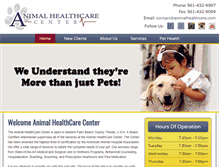 Tablet Screenshot of animalhealthcare.com